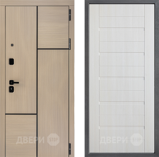 Входная металлическая Дверь Дверной континент ДК-14 ФЛ-70 Лиственница белая в Красноармейске