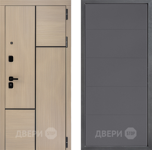 Входная металлическая Дверь Дверной континент ДК-14 ФЛ-649 Графит софт в Красноармейске