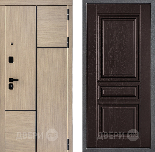 Входная металлическая Дверь Дверной континент ДК-14 ФЛ-243 Дуб шоколадный в Красноармейске