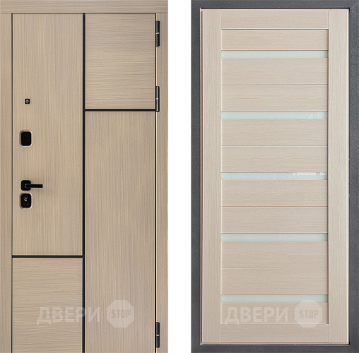 Входная металлическая Дверь Дверной континент ДК-14 ФЛ-47 Капучино в Красноармейске