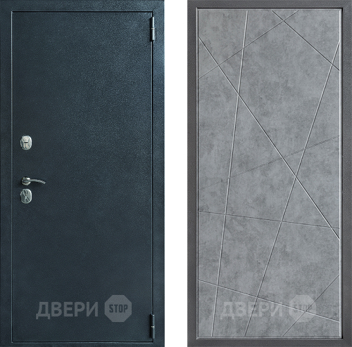 Входная металлическая Дверь Дверной континент ДК-70 Дизайн ФЛ-655 Бетон серый в Красноармейске