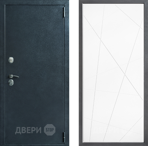 Входная металлическая Дверь Дверной континент ДК-70 Дизайн ФЛ-655 Белый софт в Красноармейске