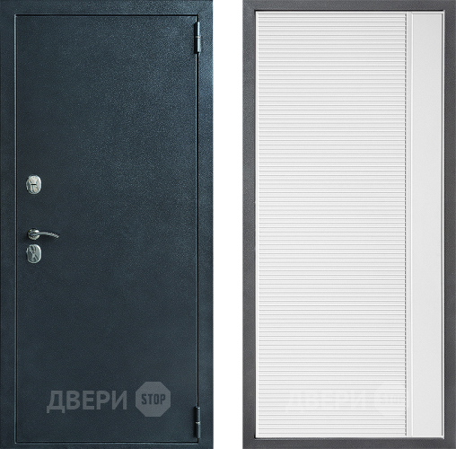Входная металлическая Дверь Дверной континент ДК-70 Дизайн ФЛ-757 Белое Стекло Софт милк в Красноармейске