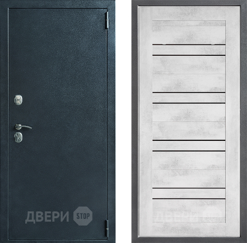 Входная металлическая Дверь Дверной континент ДК-70 Дизайн ФЛ-49 Бетон снежный в Красноармейске