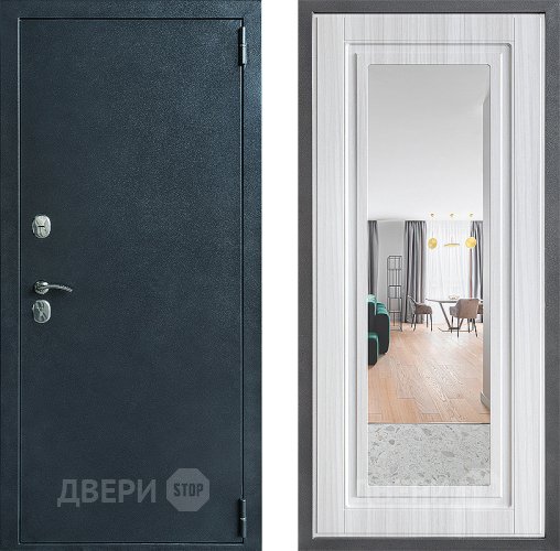 Дверь Дверной континент ДК-70 Дизайн ФЛЗ Зеркало Сандал белый в Красноармейске