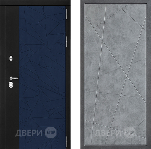 Входная металлическая Дверь Дверной континент ДК-9 ФЛ-655 Бетон серый в Красноармейске
