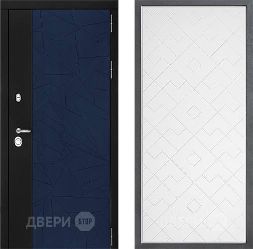 Входная металлическая Дверь Дверной континент ДК-9 ФЛ-Тиффани Белый софт в Красноармейске