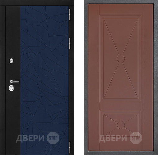 Входная металлическая Дверь Дверной континент ДК-9 ФЛ-617 Ясень шоколадный в Красноармейске
