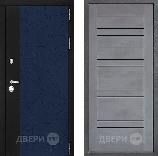 Входная металлическая Дверь Дверной континент ДК-9 ФЛ-49 Бетон серый в Красноармейске