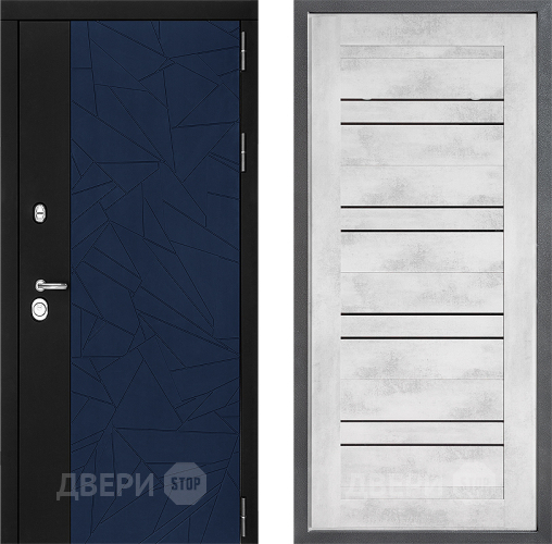 Входная металлическая Дверь Дверной континент ДК-9 ФЛ-49 Бетон снежный в Красноармейске