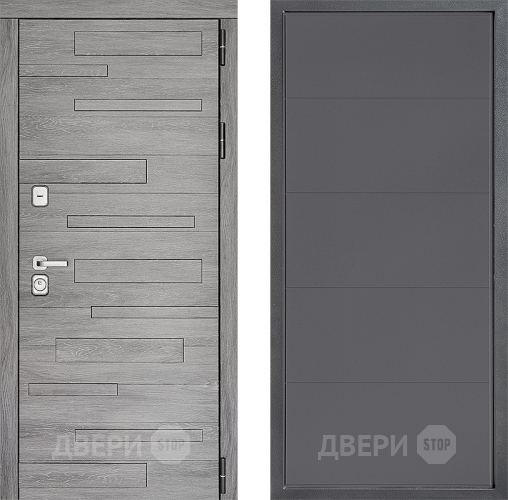 Входная металлическая Дверь Дверной континент ДК-10 ФЛ-649 Графит софт в Красноармейске