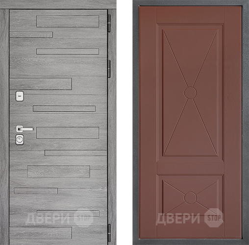 Дверь Дверной континент ДК-10 ФЛ-617 Ясень шоколадный в Красноармейске