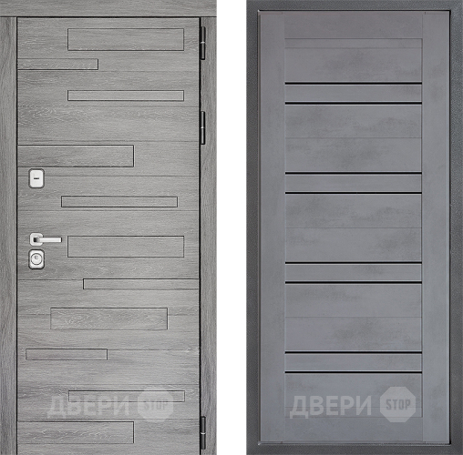 Входная металлическая Дверь Дверной континент ДК-10 ФЛ-49 Бетон серый в Красноармейске