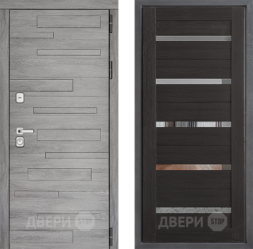 Входная металлическая Дверь Дверной континент ДК-10 ФЛ-47 Венге в Красноармейске