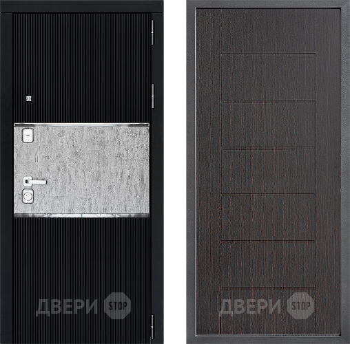 Входная металлическая Дверь Дверной континент ДК-13 ФЛ-Лайн Венге в Красноармейске