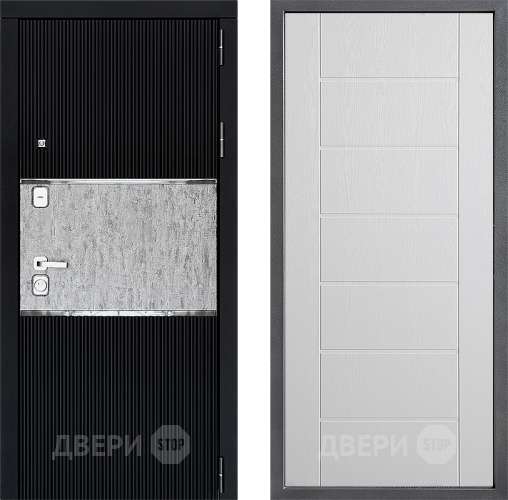 Входная металлическая Дверь Дверной континент ДК-13 ФЛ-Лайн Белое дерево в Красноармейске