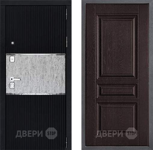 Входная металлическая Дверь Дверной континент ДК-13 ФЛ-243 Дуб шоколадный в Красноармейске