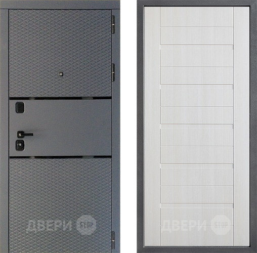 Входная металлическая Дверь Дверной континент Диамант Дизайн ФЛ-70 Лиственница белая в Красноармейске