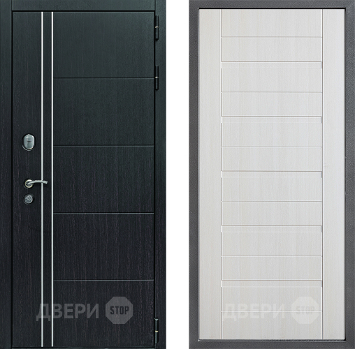 Входная металлическая Дверь Дверной континент Теплолюкс Дизайн ФЛ-70 Лиственница белая в Красноармейске