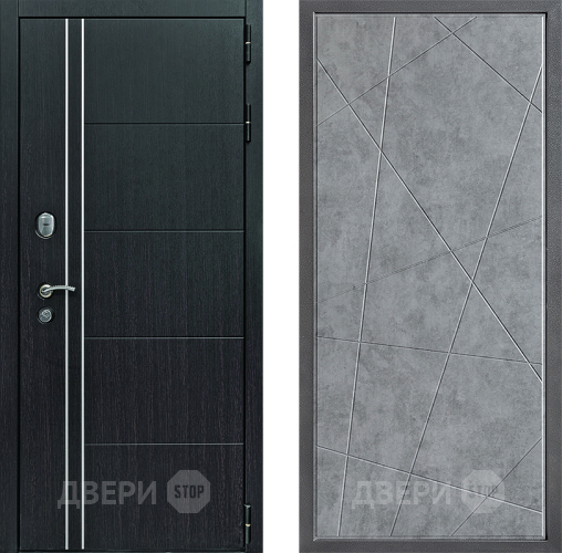Дверь Дверной континент Теплолюкс Дизайн ФЛ-655 Бетон серый в Красноармейске