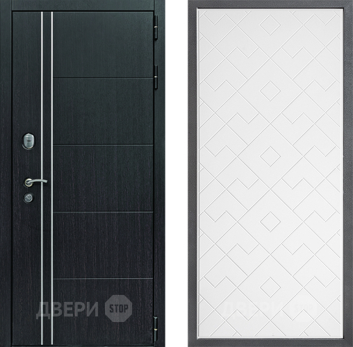 Входная металлическая Дверь Дверной континент Теплолюкс Дизайн ФЛ-Тиффани Белый софт в Красноармейске