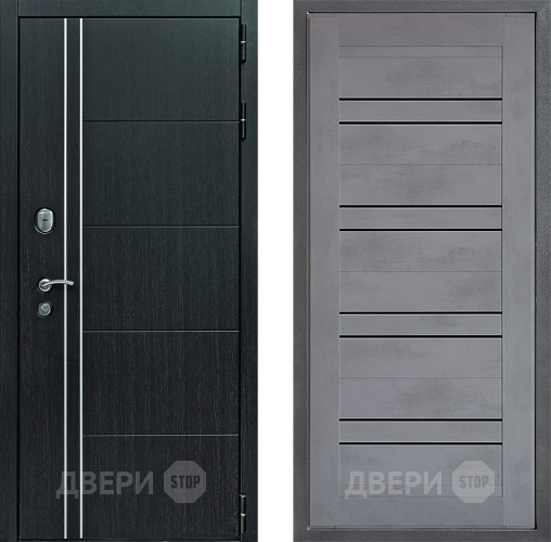 Входная металлическая Дверь Дверной континент Теплолюкс Дизайн ФЛ-49 Бетон серый в Красноармейске