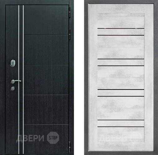 Входная металлическая Дверь Дверной континент Теплолюкс Дизайн ФЛ-49 Бетон снежный в Красноармейске