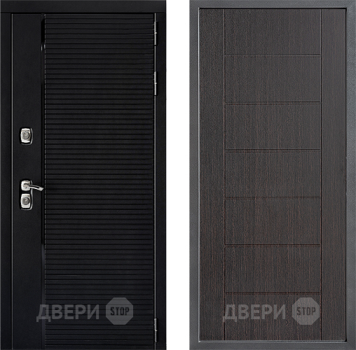 Входная металлическая Дверь Дверной континент ДК-1 ФЛ-Лайн Венге в Красноармейске