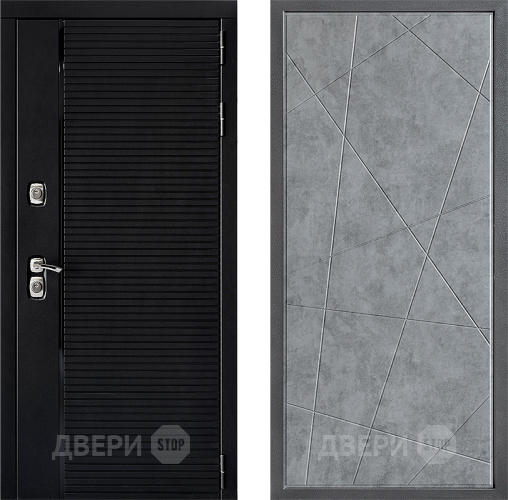 Входная металлическая Дверь Дверной континент ДК-1 ФЛ-655 Бетон серый в Красноармейске
