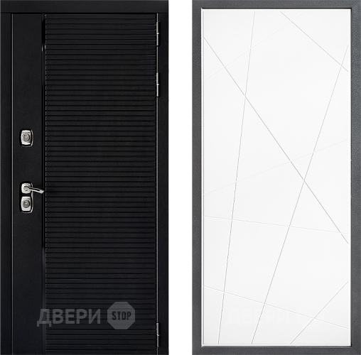 Входная металлическая Дверь Дверной континент ДК-1 ФЛ-655 Белый софт в Красноармейске