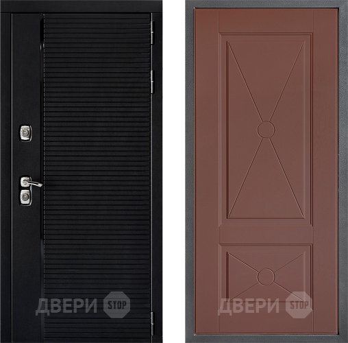 Входная металлическая Дверь Дверной континент ДК-1 ФЛ-617 Ясень шоколадный в Красноармейске