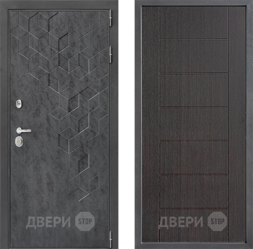 Входная металлическая Дверь Дверной континент ДК-3/713 ФЛ-Лайн Венге в Красноармейске