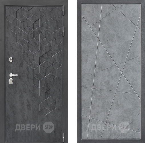 Входная металлическая Дверь Дверной континент ДК-3/713 ФЛ-655 Бетон серый в Красноармейске