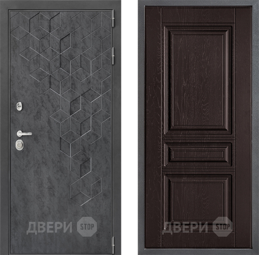 Входная металлическая Дверь Дверной континент ДК-3/713 ФЛ-243 Дуб шоколадный в Красноармейске