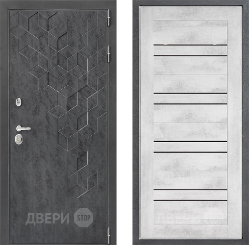 Входная металлическая Дверь Дверной континент ДК-3/713 ФЛ-49 Бетон снежный в Красноармейске