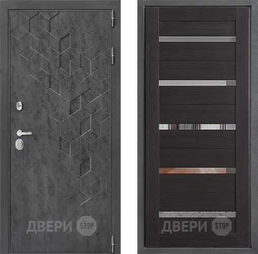 Входная металлическая Дверь Дверной континент ДК-3/713 ФЛ-47 Венге в Красноармейске