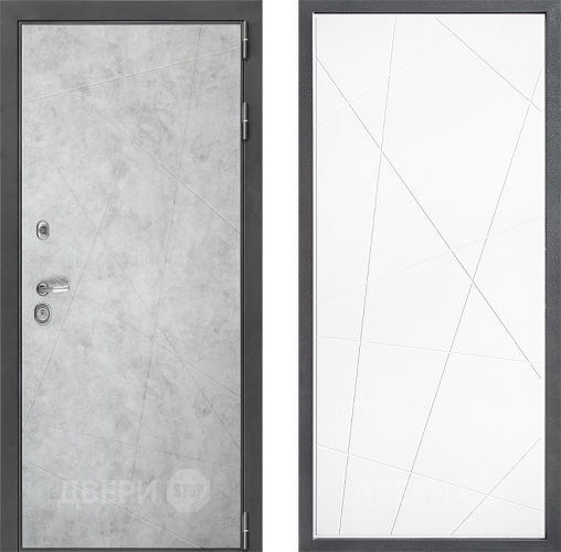 Входная металлическая Дверь Дверной континент ДК-3/743 ФЛ-655 Белый софт в Красноармейске