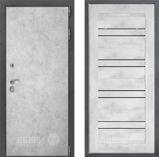 Дверь Дверной континент ДК-3/743 ФЛ-49 Бетон снежный в Красноармейске