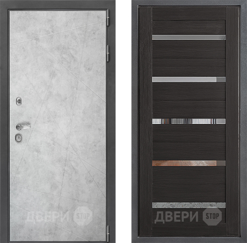 Входная металлическая Дверь Дверной континент ДК-3/743 ФЛ-47 Венге в Красноармейске
