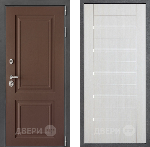 Входная металлическая Дверь Дверной континент ДК-3/729 ФЛ-70 Лиственница белая в Красноармейске