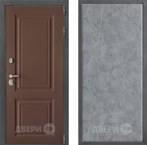 Входная металлическая Дверь Дверной континент ДК-3/729 ФЛ-655 Бетон серый в Красноармейске