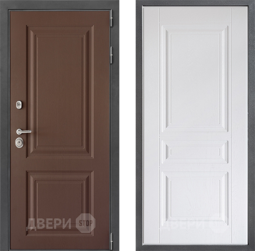 Входная металлическая Дверь Дверной континент ДК-3/729 ФЛ-243 Альберо Браш серебро в Красноармейске