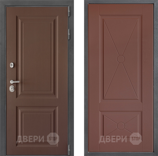 Входная металлическая Дверь Дверной континент ДК-3/729 ФЛ-617 Ясень шоколадный в Красноармейске