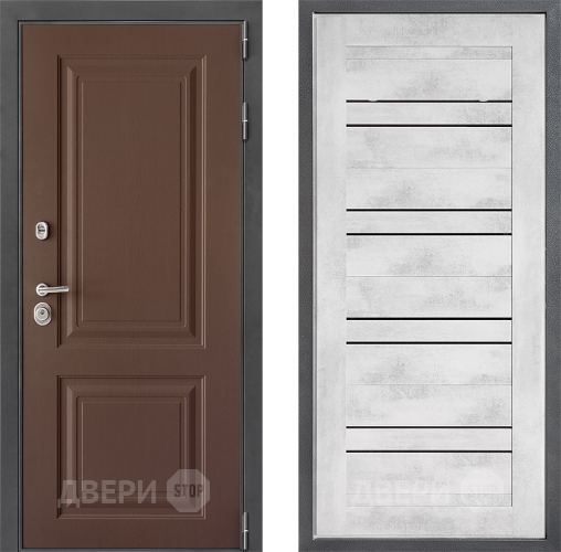 Входная металлическая Дверь Дверной континент ДК-3/729 ФЛ-49 Бетон снежный в Красноармейске