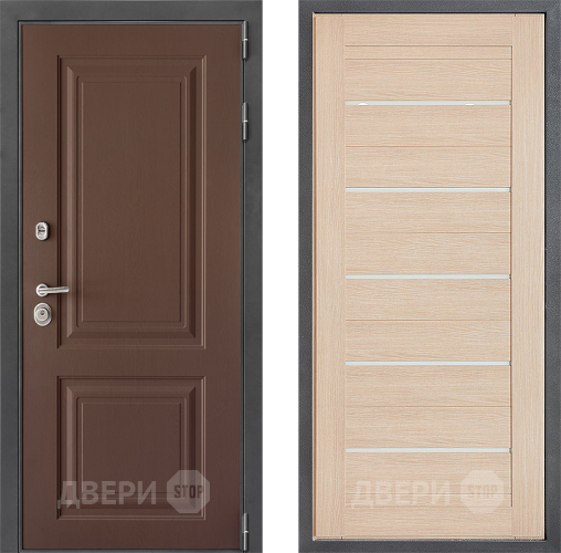 Входная металлическая Дверь Дверной континент ДК-3/729 ФЛ-46 Капучино в Красноармейске