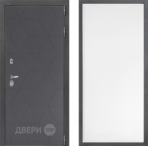Входная металлическая Дверь Дверной континент ДК-3/744 ФЛ-649 Белый софт в Красноармейске