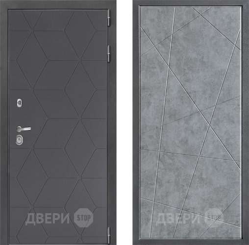 Входная металлическая Дверь Дверной континент ДК-3/744 ФЛ-655 Бетон серый в Красноармейске