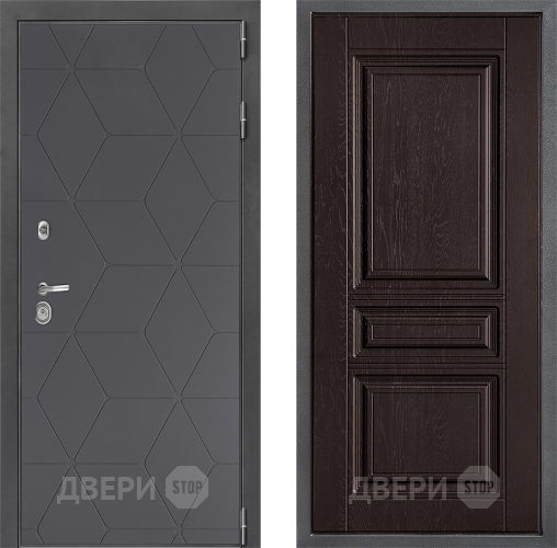 Входная металлическая Дверь Дверной континент ДК-3/744 ФЛ-243 Дуб шоколадный в Красноармейске