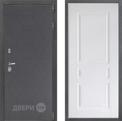 Входная металлическая Дверь Дверной континент ДК-3/744 ФЛ-243 Альберо Браш серебро в Красноармейске
