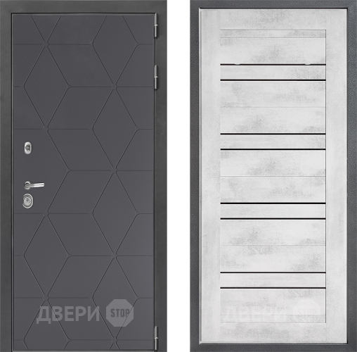 Входная металлическая Дверь Дверной континент ДК-3/744 ФЛ-49 Бетон снежный в Красноармейске